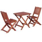 VidaXL Kinder Bistroset, Eucalyptushout, Ophalen, Nieuw