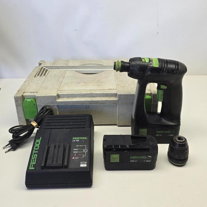 Festool C12 Accu Boor/schroefmachine Set Compleet, Doe-het-zelf en Verbouw, Gereedschap | Boormachines, Nieuw, Ophalen of Verzenden