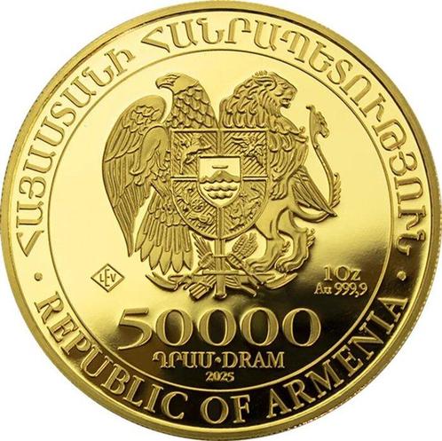 1 Troy Ounce - Goud .999 - 2025 - Noahs Ark fine gold, Postzegels en Munten, Edelmetalen en Baren
