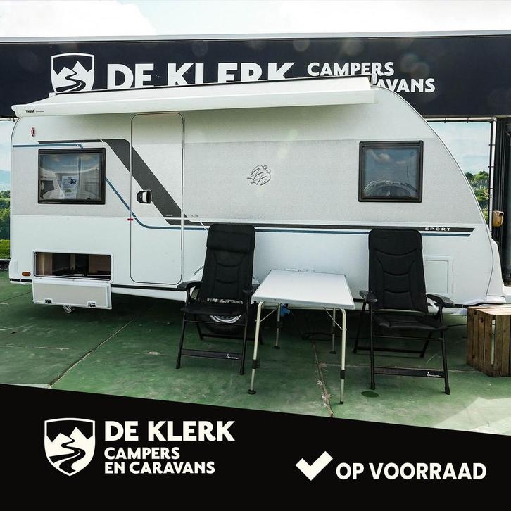 Knaus SPORT 450 FU gas uitvoering Black Friday, Caravans en Kamperen, Caravans, 1000 - 1250 kg, tot en met 4, 6 tot 7 meter, Knaus