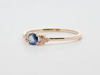 Zonder Minimumprijs - Ring 14 kt. - 0.32ct. tw. Saffier, Nieuw