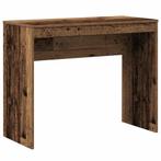 vidaXL Bureau 90x40x72 cm bewerkt hout oud houtkleurig, Huis en Inrichting, Bureaus, Verzenden, Nieuw
