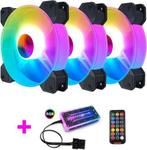 CoolMoon set van 3 RGB ventilatoren inclusief controller en, Computers en Software, Nieuw