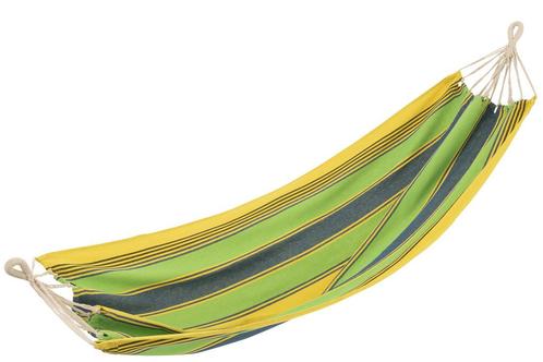 J-LINE HANGMAT STREPEN – KATOEN/POLYESTER GROEN/GEEL/BLAUW, Tuin en Terras, Aarde en Mest, Overige typen, Ophalen of Verzenden