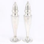 Peper- en zoutstooiers - Strooier (2) - .925 zilver, Antiek en Kunst