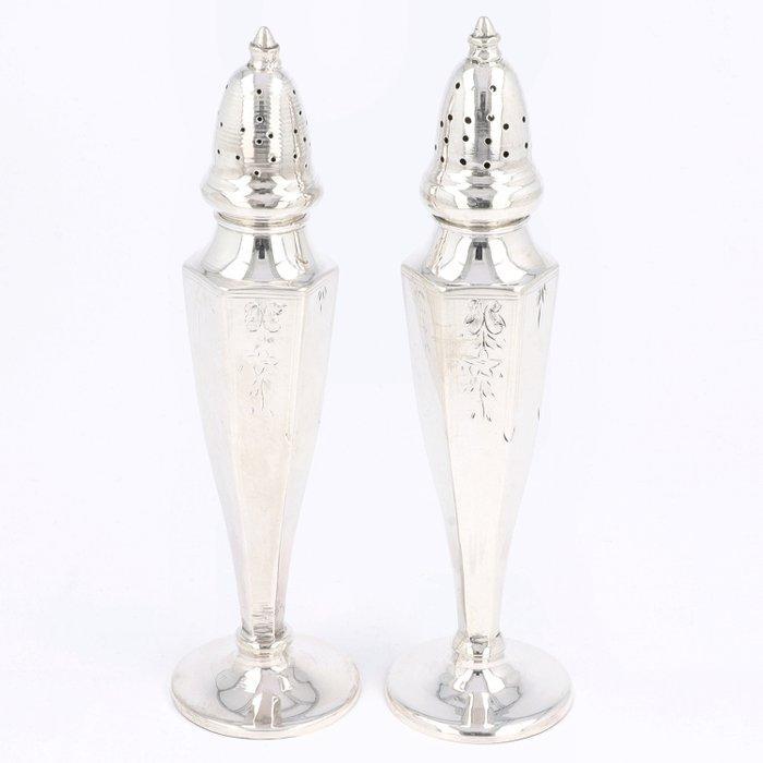 Peper- en zoutstooiers - Strooier (2) - .925 zilver, Antiek en Kunst, Antiek | Goud en Zilver