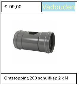 PVC ONTSTOPPING SCHUIFKAP 2x M, Doe-het-zelf en Verbouw, Overige Doe-het-zelf en Verbouw, Nieuw, Ophalen of Verzenden