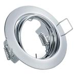 GU10 Inbouwspot Set - Glans Chroom - Inbouw Rond -, Metaal of Aluminium, Nieuw, Ophalen of Verzenden, Led