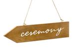 Hangbord Ceremony 36cm, Nieuw, Verzenden