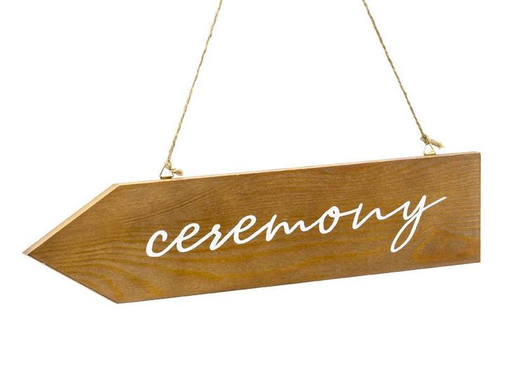 Hangbord Ceremony 36cm, Hobby en Vrije tijd, Feestartikelen, Nieuw, Verzenden