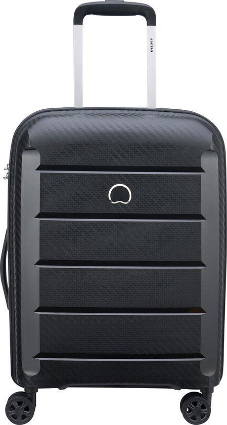 2dekans | Delsey Binalong Handbagagekoffer 55 cm - Zwart, Sieraden, Tassen en Uiterlijk, Koffers, Zo goed als nieuw, Ophalen of Verzenden