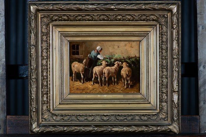 Hollandse School (XIX-XX) - Pastoraal Tafereel, Antiek en Kunst, Kunst | Schilderijen | Klassiek