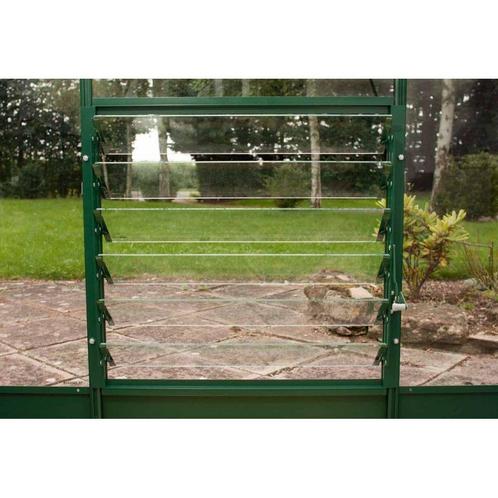 Halls louvreraam 6L, 610x610mm veiligheidsglas - groen, Tuin en Terras, Kweekspullen, Nieuw, Verzenden