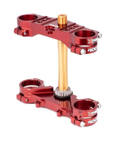 X-Trig Rocs Tech kroonplaten offset 25mm Bruin Yamaha YZ 65, Motoren, Onderdelen | Overige, Nieuw, Verzenden