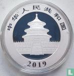 China 10 yuan 2019 (zilver - kleurloos) Panda, Verzenden, Losse munt, Goud