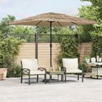 vidaXL Parasol met stalen paal 248x248x248 cm bruin, Tuin en Terras, Parasols, Verzenden, Nieuw, 2 tot 3 meter