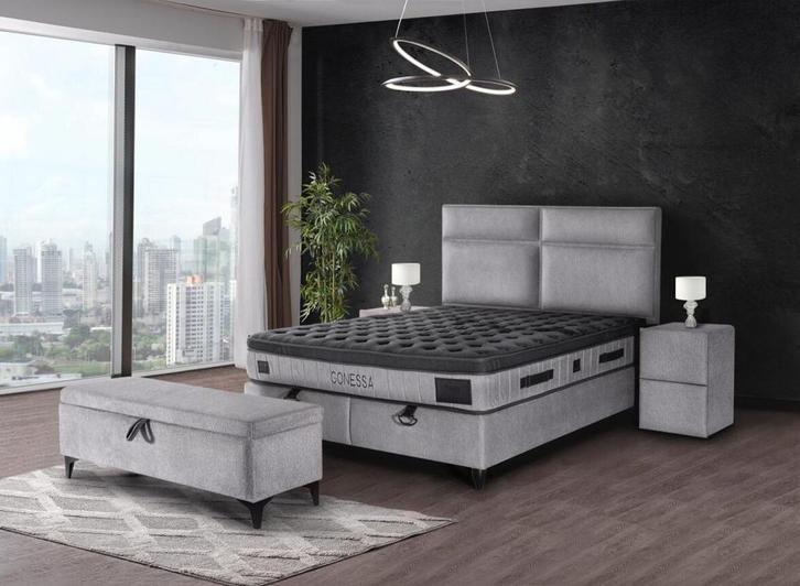 Boxspring Model Gonessa - diverse maten, Huis en Inrichting, Slaapkamer | Boxsprings, Nieuw, Tweepersoons, Verzenden