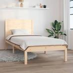 vidaXL Bedframe massief hout 90x190 cm, 90 cm, Eenpersoons, Bruin, Verzenden