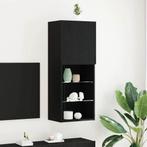 vidaXL TV-kast Zwart Eiken 40.5 x 30 x 102 cm Bewerkt hout, Huis en Inrichting, Minder dan 50 cm, Verzenden, 100 tot 150 cm, Nieuw