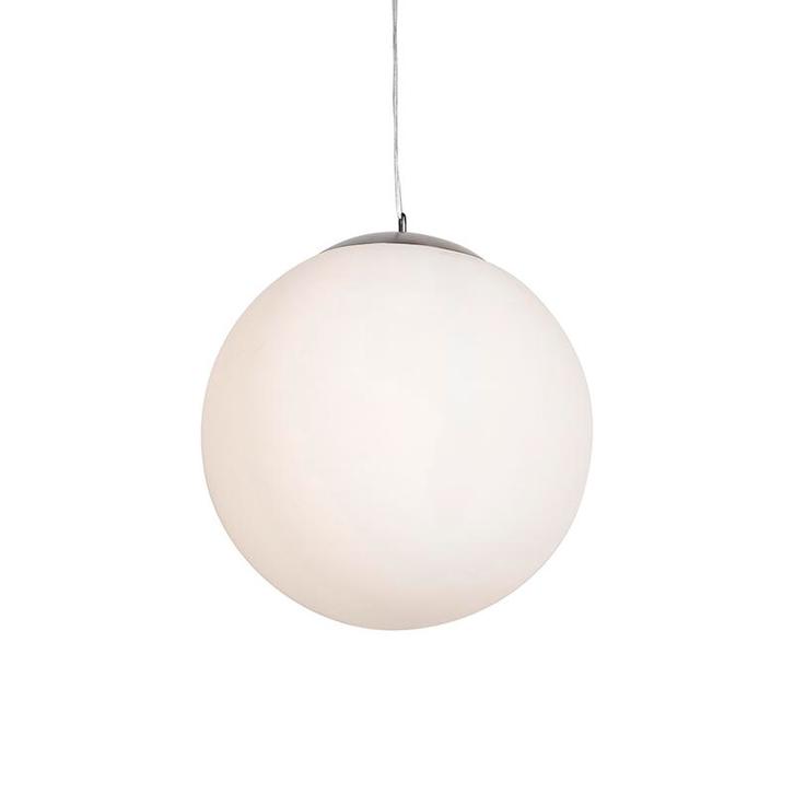 Scandinavische hanglamp opaal glas 50cm - Ball 50, Huis en Inrichting, Lampen | Hanglampen, Nieuw, Glas, 75 cm of meer