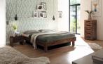 Waterbed Rapallo massief walnoot 100x200, Verzenden, Nieuw, Tweepersoons, Gestabiliseerd