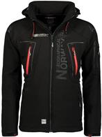 Geographical Norway Softshell Jas Heren Zwart Techno, Nieuw, Zwart, Verzenden