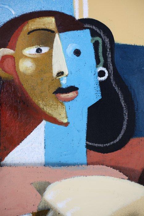 Jone Hopper - Belle à la cigarette, Antiek en Kunst, Kunst | Schilderijen | Modern