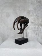sculptuur, NO RESERVE PRICE - Smilodon - 20 cm - Brons, Antiek en Kunst