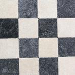 Turks hardsteen - getrommeld marmer dambord vloer mix 10x10, Nieuw, Verzenden