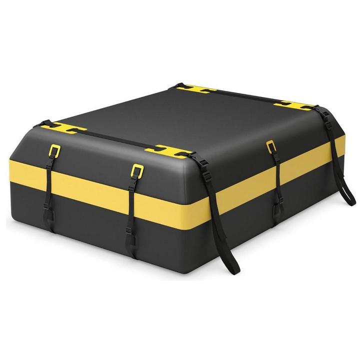 Trendmix Waterdichte Opvouwbare Autodaktas 595 L Zwart/Geel, Auto diversen, Auto-accessoires, Ophalen of Verzenden