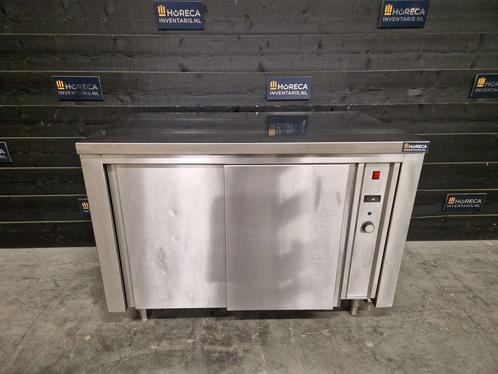 Warmhoudkast | 2 schuifdeuren | RVS | 120 cm, Zakelijke goederen, Horeca | Keukenapparatuur, Gebruikt, RVS Meubilair