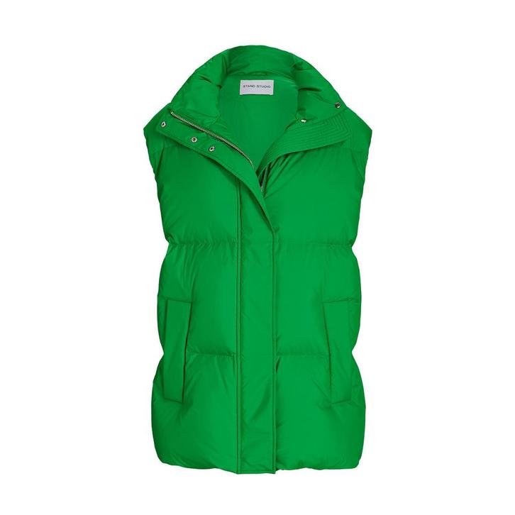 Stand Studio • groene bodywarmer Zola • 34, Kleding | Dames, Jassen | Winter, Groen, Nieuw, Maat 34 (XS) of kleiner, Verzenden