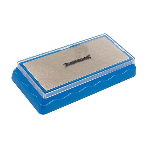 Silverline Dubbelzijdige diamantslijpsteen - grof 400 en..., Doe-het-zelf en Verbouw, Schildersmaterialen, Nieuw, Ophalen of Verzenden