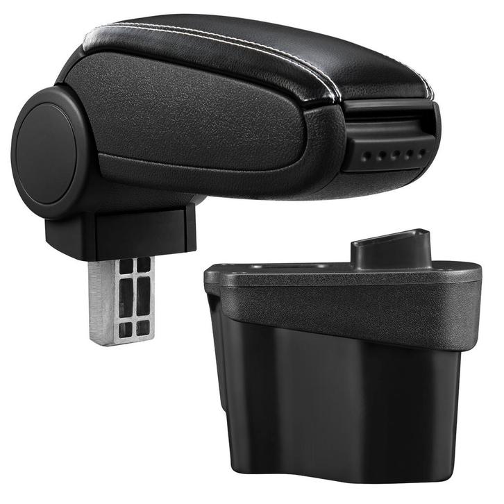 Armsteun Kia Rio III UB 2011-2017 kunstleer zwart wit stikse, Auto diversen, Auto-accessoires, Verzenden