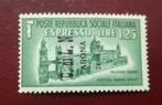 Italië 1945 - 1945 Italië Emissione C.L.N. SA#16 1,25 lire, Postzegels en Munten, Postzegels | Europa | Italië, Gestempeld