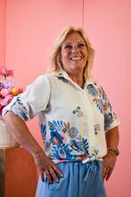 Blouse leaves blauw, Kleding | Dames, Ophalen of Verzenden, Nieuw
