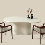 *WOONWINKEL* Organische Eettafel Wit Betonlook 200 Cm, Huis en Inrichting, Tafels | Eettafels, Verzenden, Nieuw