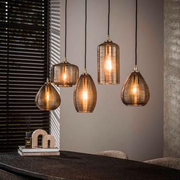 Hanglamp Eettafel - Nieuw - Glas - Direct Leverbaar - Uniek beschikbaar voor biedingen