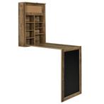 Klaptafel eettafel voor wandmontage met krijtbord hout, Huis en Inrichting, Verzenden, Nieuw