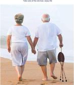 Opvouwbare Zitstok – Verstelbare Wandelstok met Zitje -, Huis en Inrichting, Verzenden, Nieuw