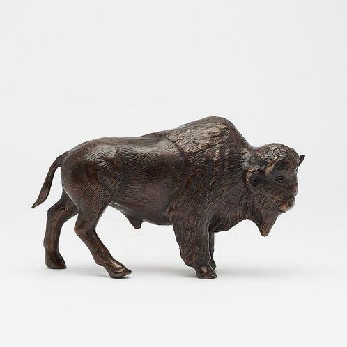 sculptuur, NO RESERVE PRICE - Sculpture of a Bronze Bison -, Antiek en Kunst, Curiosa en Brocante
