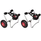 vidaXL Kayaktrolleys 2 st aluminium, Verzenden, Nieuw