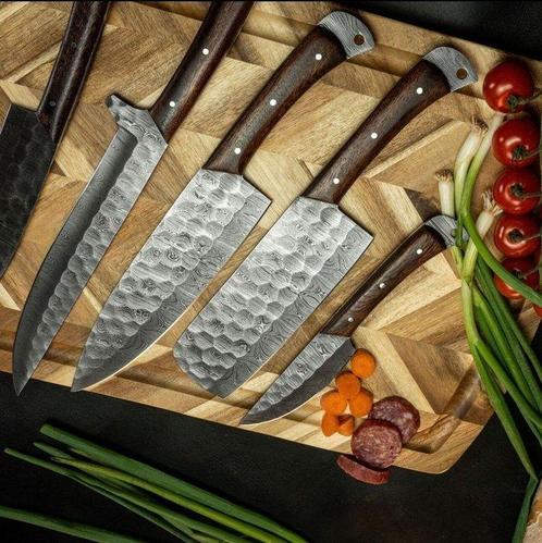 Keukenmes - Keukenmes - professionele koks messen set 5, Antiek en Kunst, Antiek | Keukenbenodigdheden