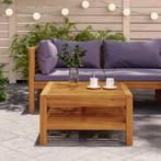 vidaXL Salontafel 65x65x35 cm massief acaciahout, Tuin en Terras, Tuinsets en Loungesets, Verzenden, Nieuw, Hardhout