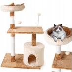 Krabpaal - kattenkrabpaal - kattenpaal - 60x41x89cm - beige, Dieren en Toebehoren, Krabmeubelen, Ophalen of Verzenden, Nieuw