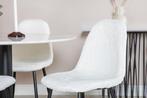 Eetkamerstoel - Sofia - Wit - Teddy - Jörn, Huis en Inrichting, Stoelen, Verzenden, Nieuw