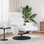 vidaXL Massage Recliner Stoel Wit 71 x 98 x 106 cm Kunstleer, Huis en Inrichting, Fauteuils, Verzenden, Nieuw