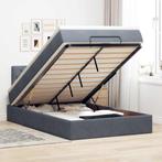 vidaXL Bed poef met matras en LEDs 120x190 cm fluweel, Huis en Inrichting, Verzenden, Nieuw, 190 cm of minder, Twijfelaar