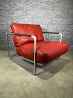 Zanotta Zurigo fauteuil. Rood leer, Huis en Inrichting, Nieuw