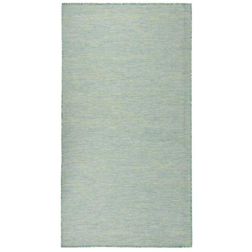 vidaXL Buitenkleed platgeweven 140x200 cm turquoise, Huis en Inrichting, Stoffering | Tapijten en Kleden, Nieuw, Verzenden